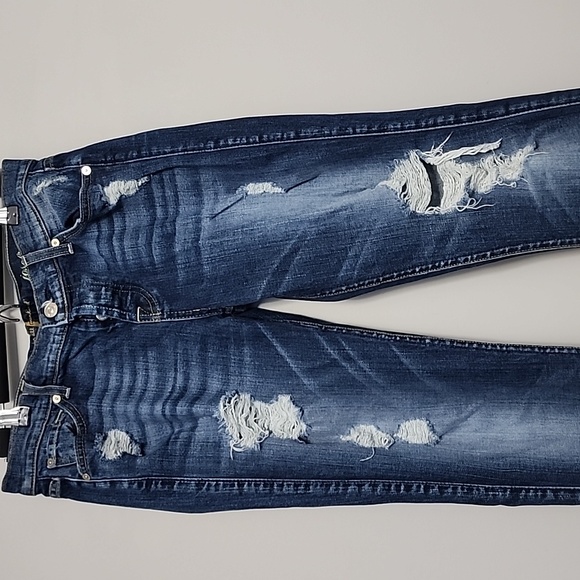 7 for all Mankind Josefina skinny Boyfriend Distressed Jeans size 26 - Picture 4 of 11